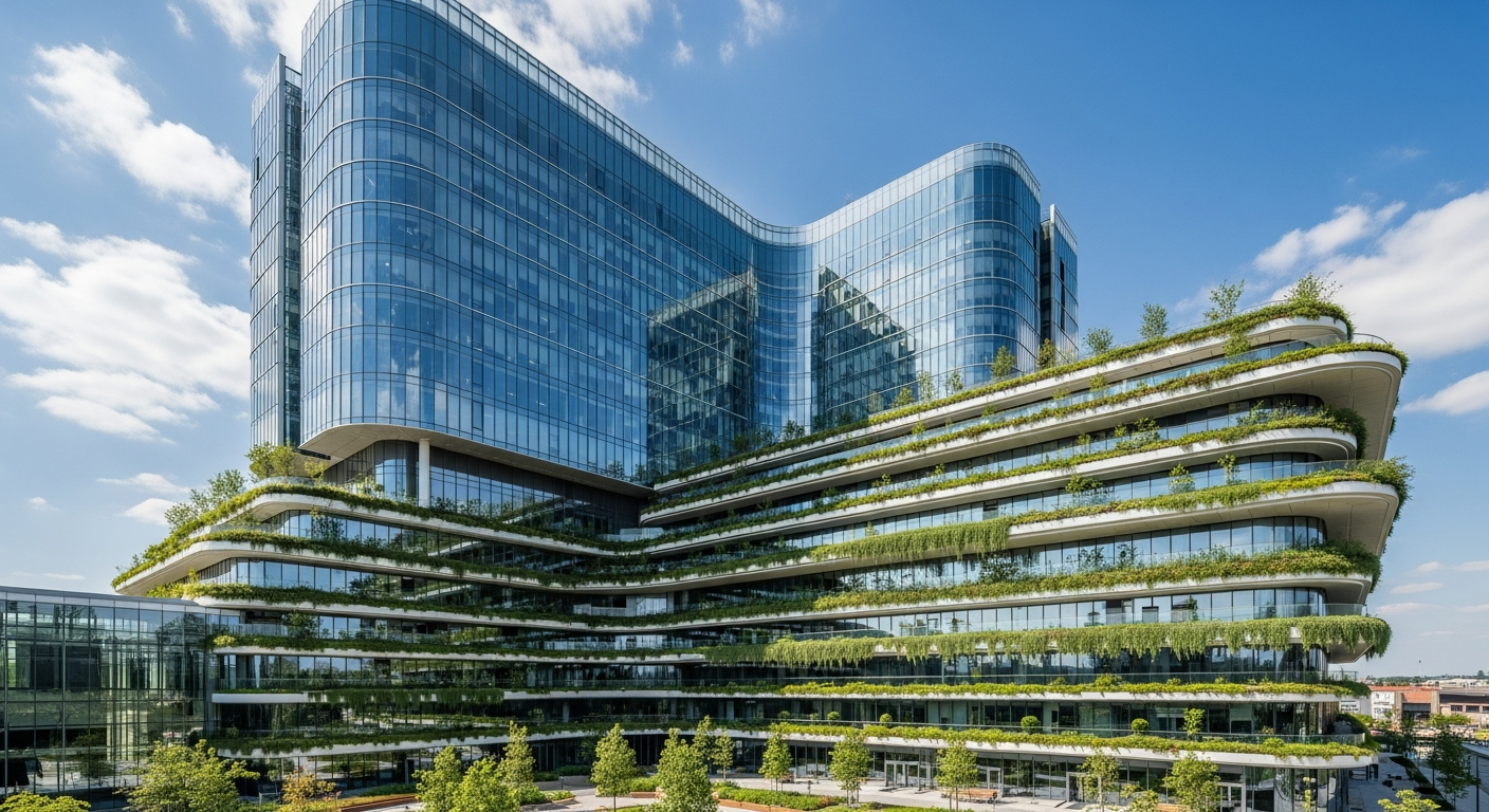 Modern Hospital Building